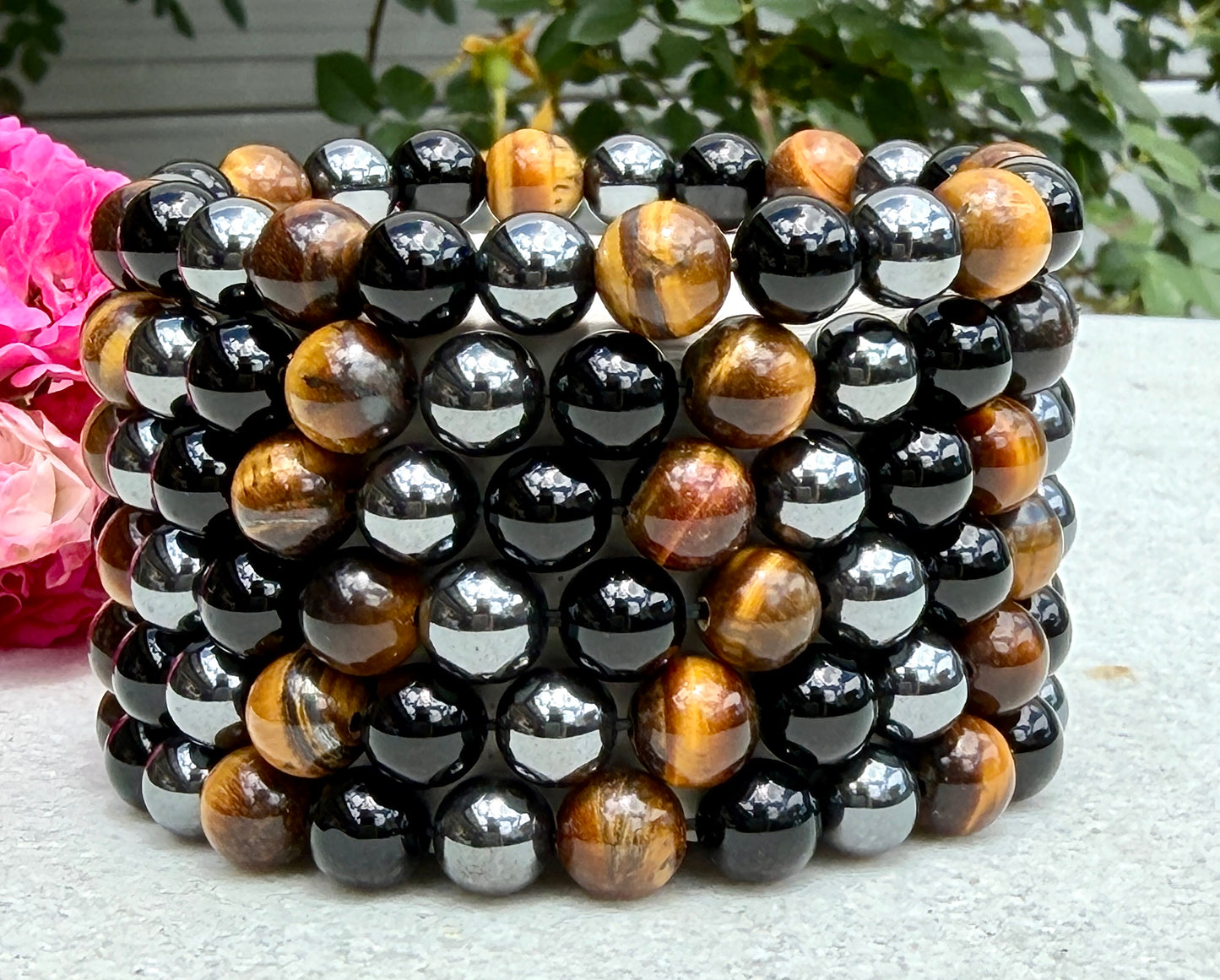 Wholesale 6 Pcs Protection Crystal Healing Stretch Bracelet 8mm 7.5"