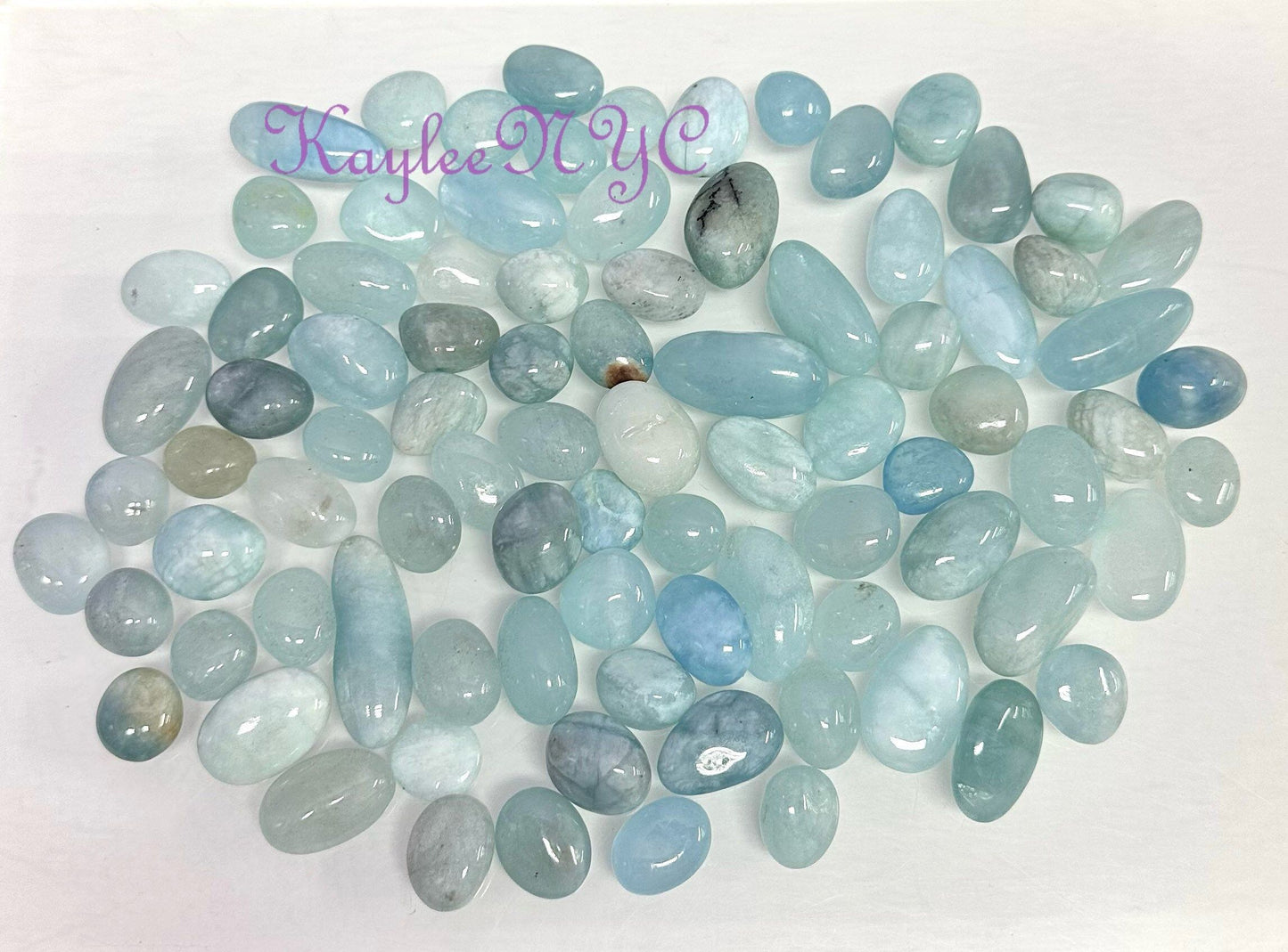 Wholesale Lot 1 lb Natural Aquamarine Tumble Healing Energy Nice Quality