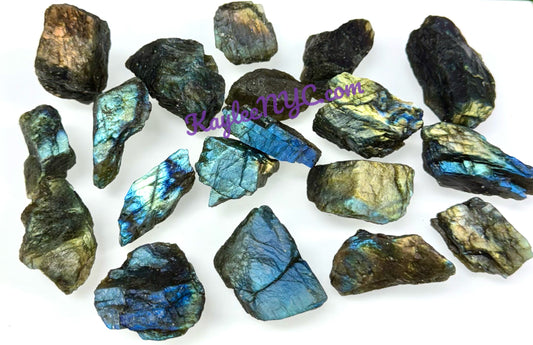 2 lbs Natural Labradorite Rough Crystals Healing Energy