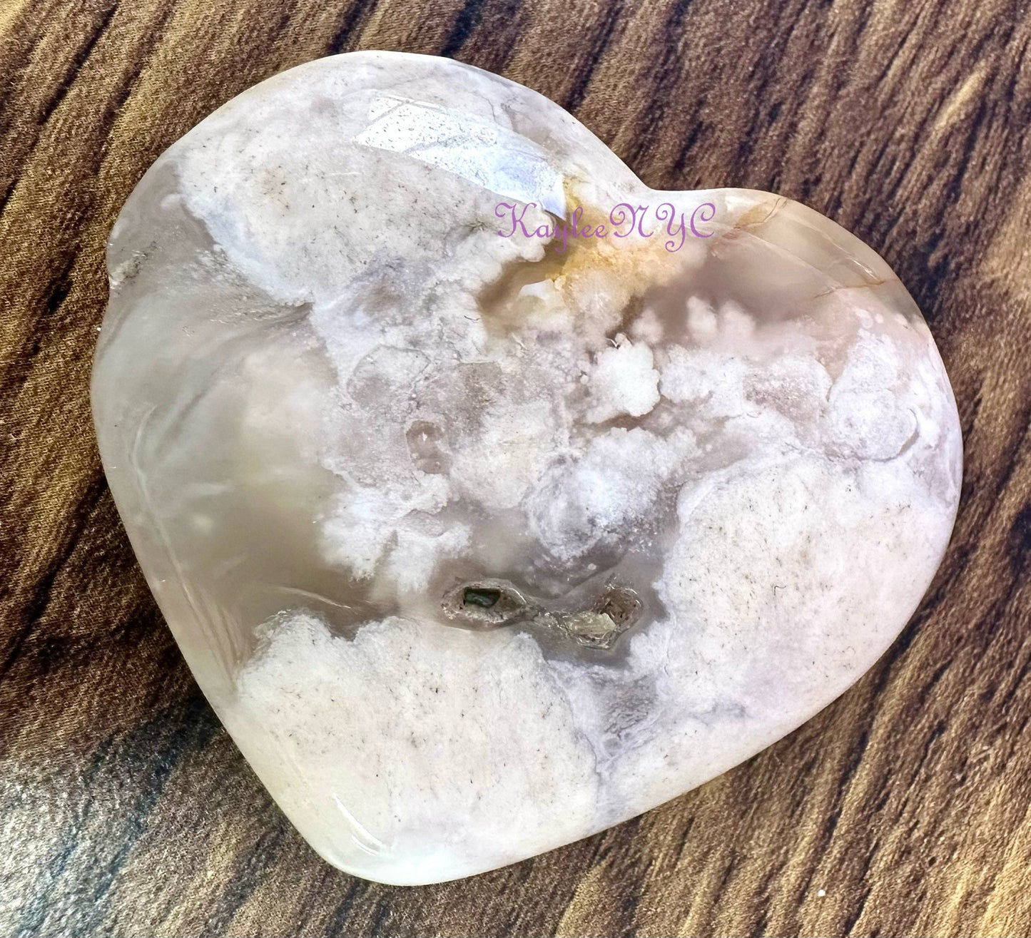 Wholesale Lot 1 lb Natural Flower Agate Crystal Heart Healing Energy