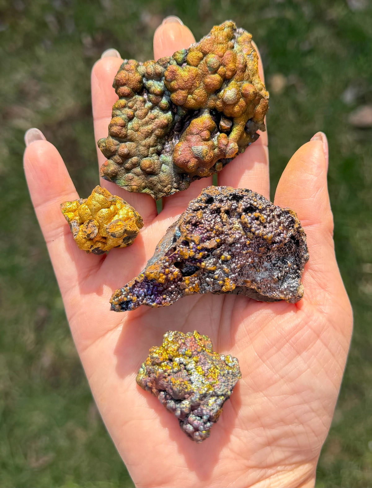 Wholesale Lot 2 Lbs Natural Iridescent Goethite Rough Crystal