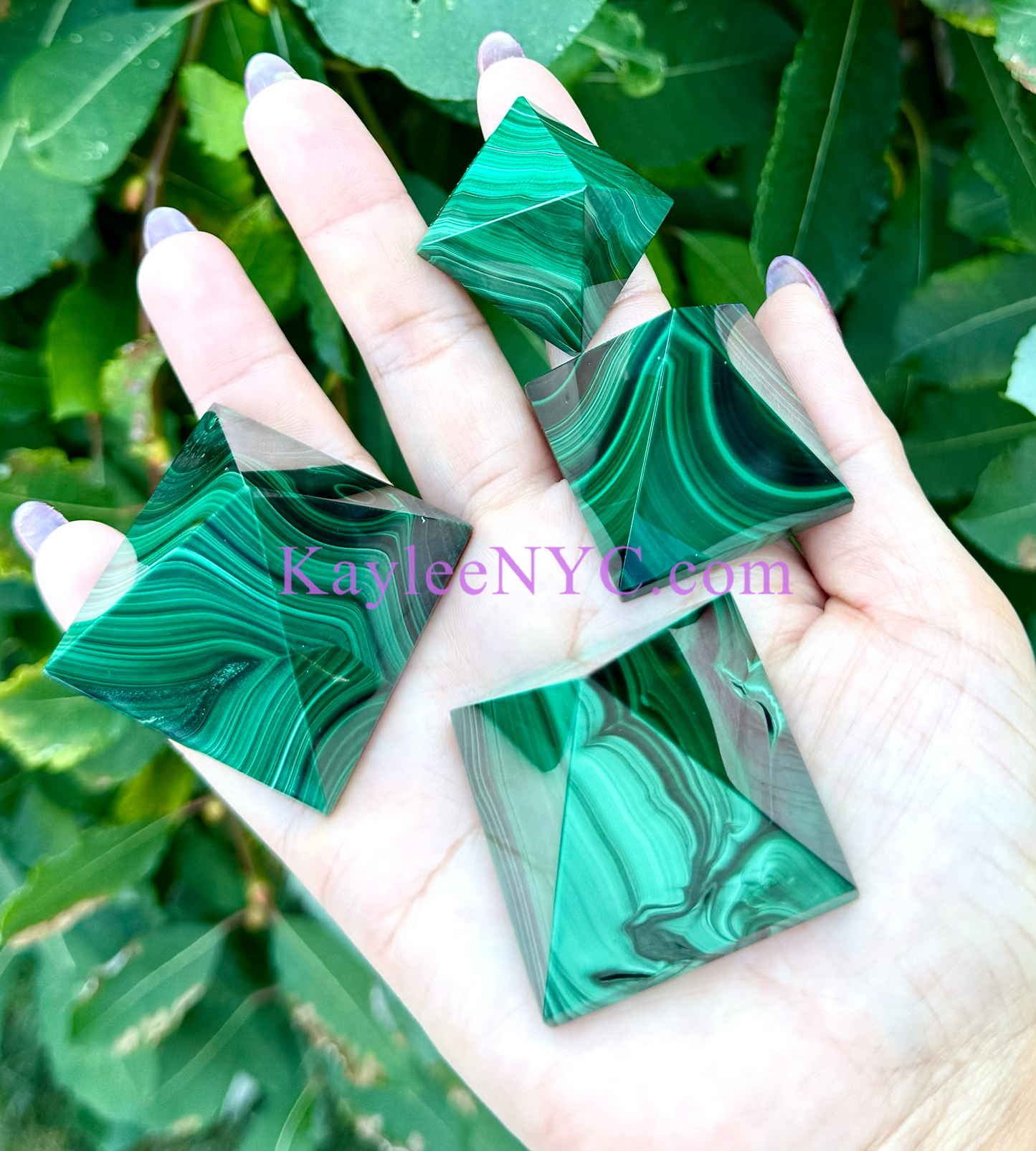 Wholesale Lot 1 lb Natural Malachite Pyramid Crystal Healing Energy