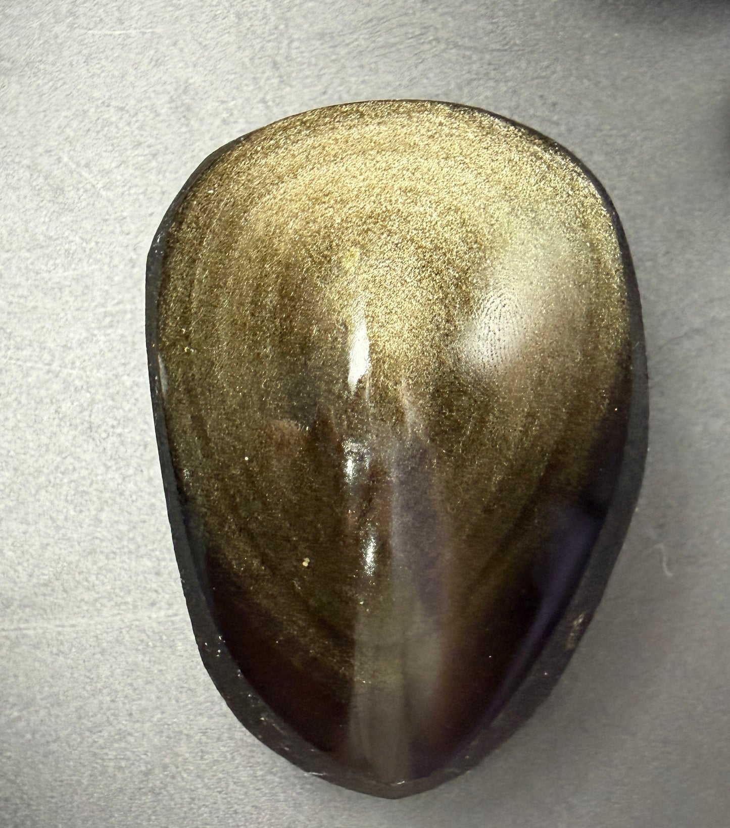 Wholesale Lot 2 Lb Natural Gold Sheen Obsidian Half Polish Crystal Healing Energy