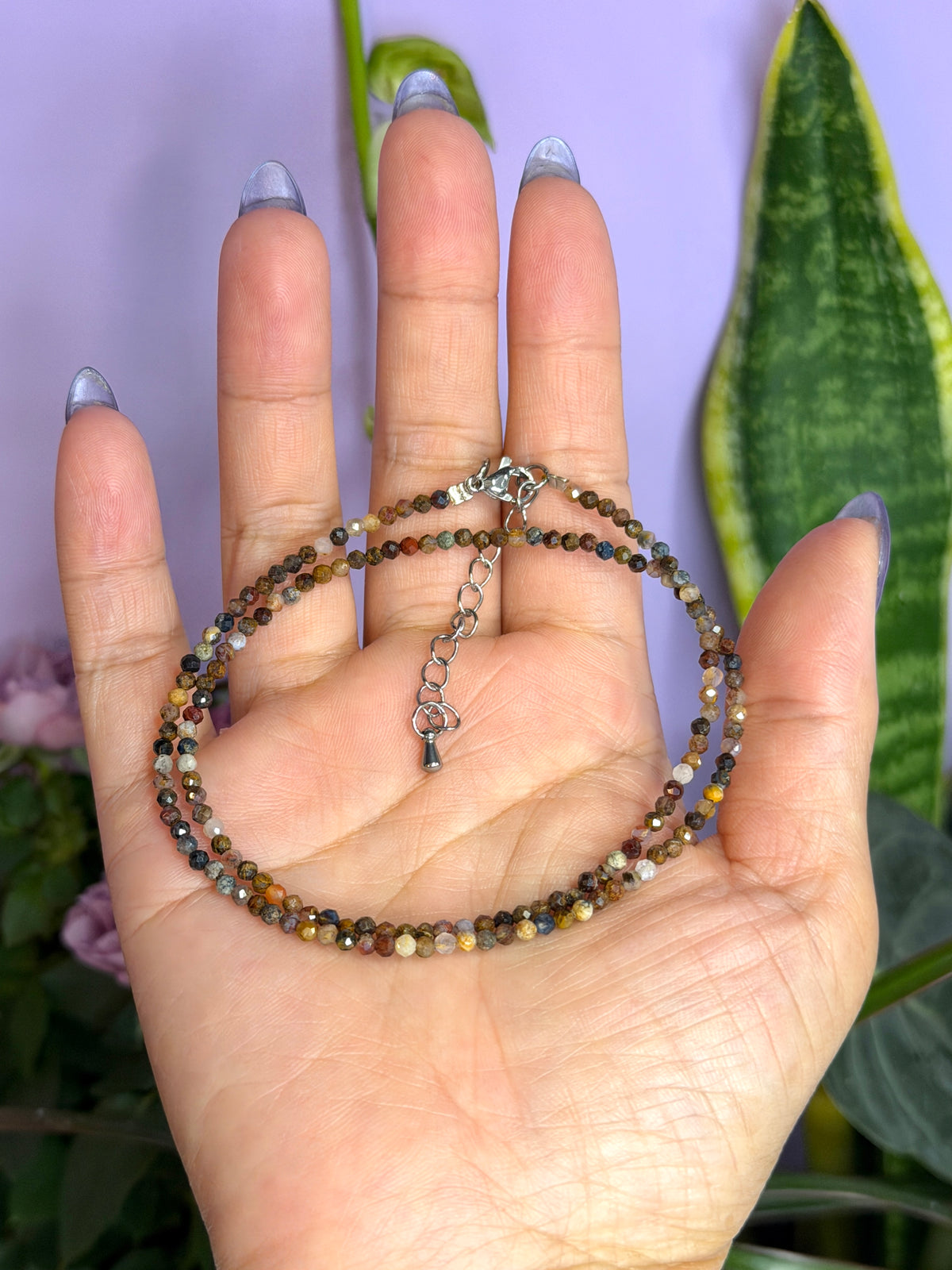 6 PCs 2mm Natural Pietersite Necklaces