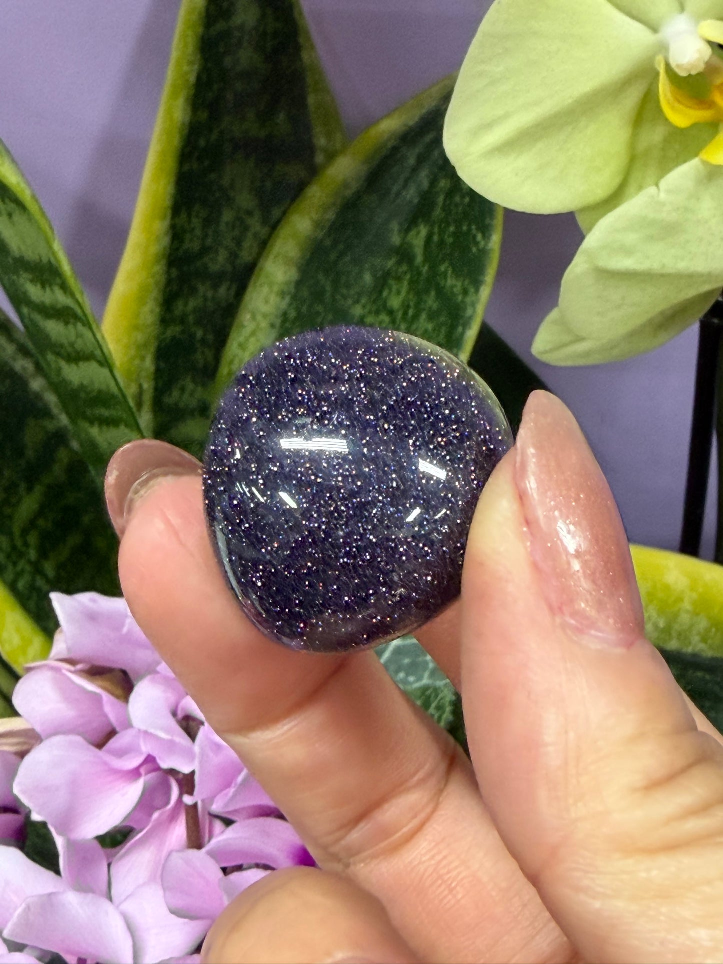 2 lbs Blue Goldstone Tumble Crystal Healing Energy