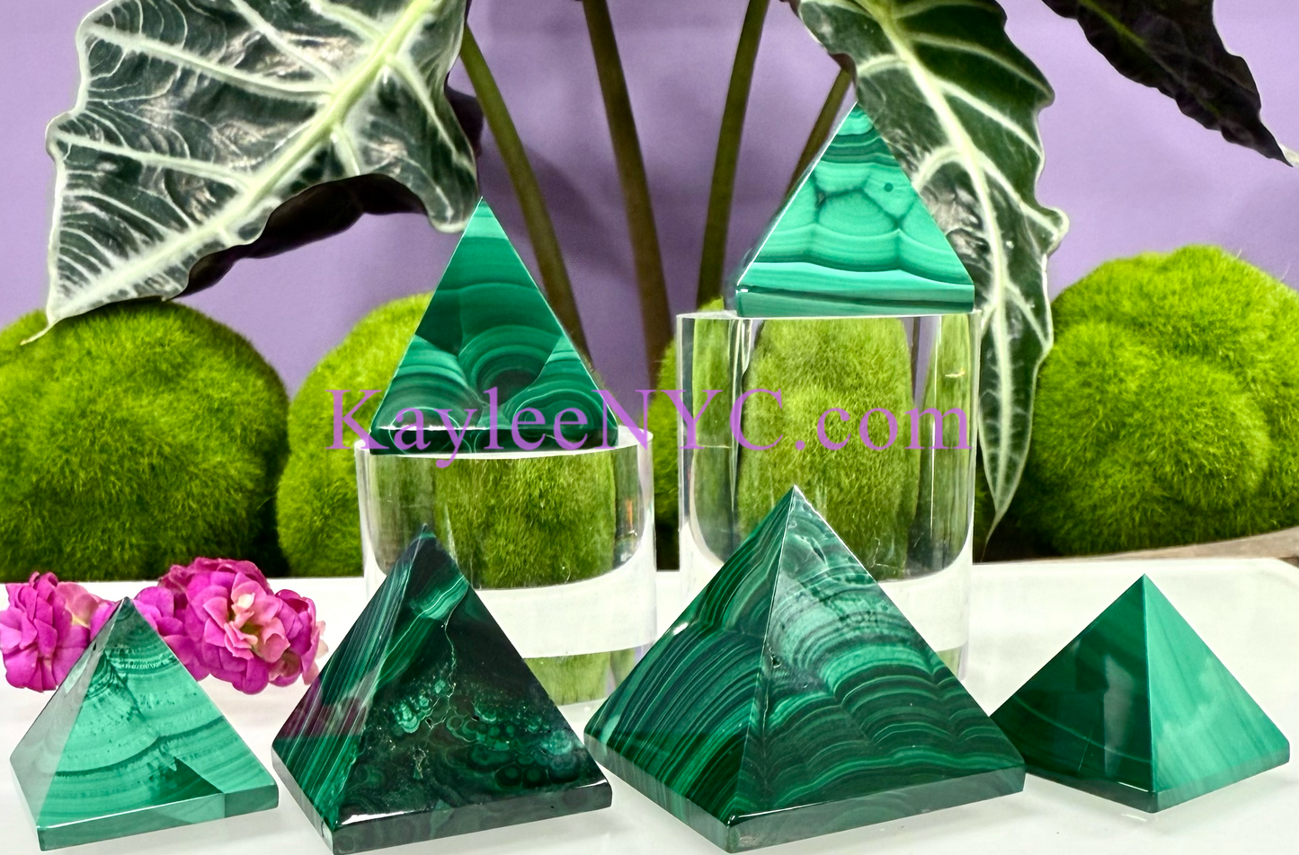 Wholesale Lot 1 lb Natural Malachite Pyramid Crystal Healing Energy