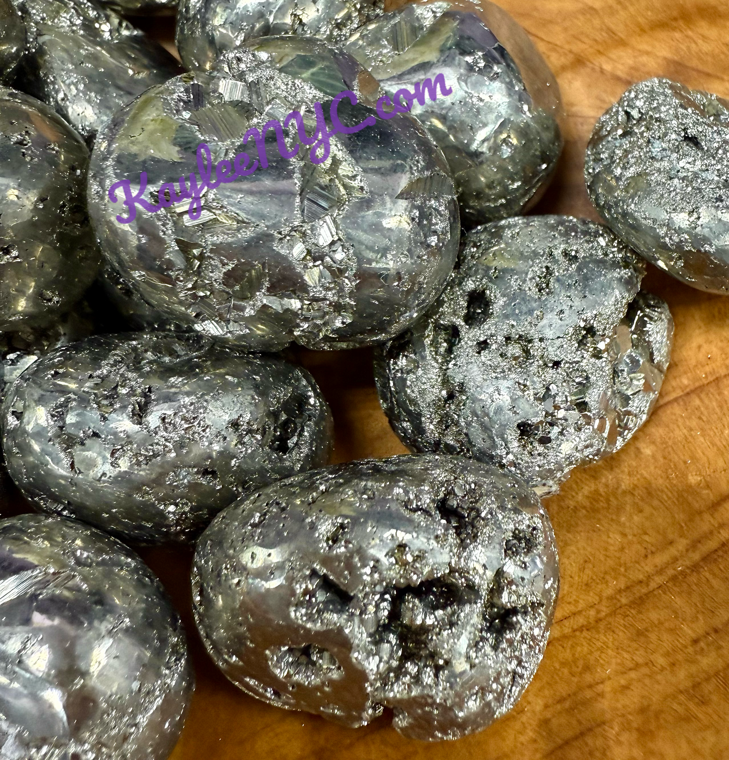 Wholesale Lot 2 Lbs Natural Pyrite Tumble Healing Energy