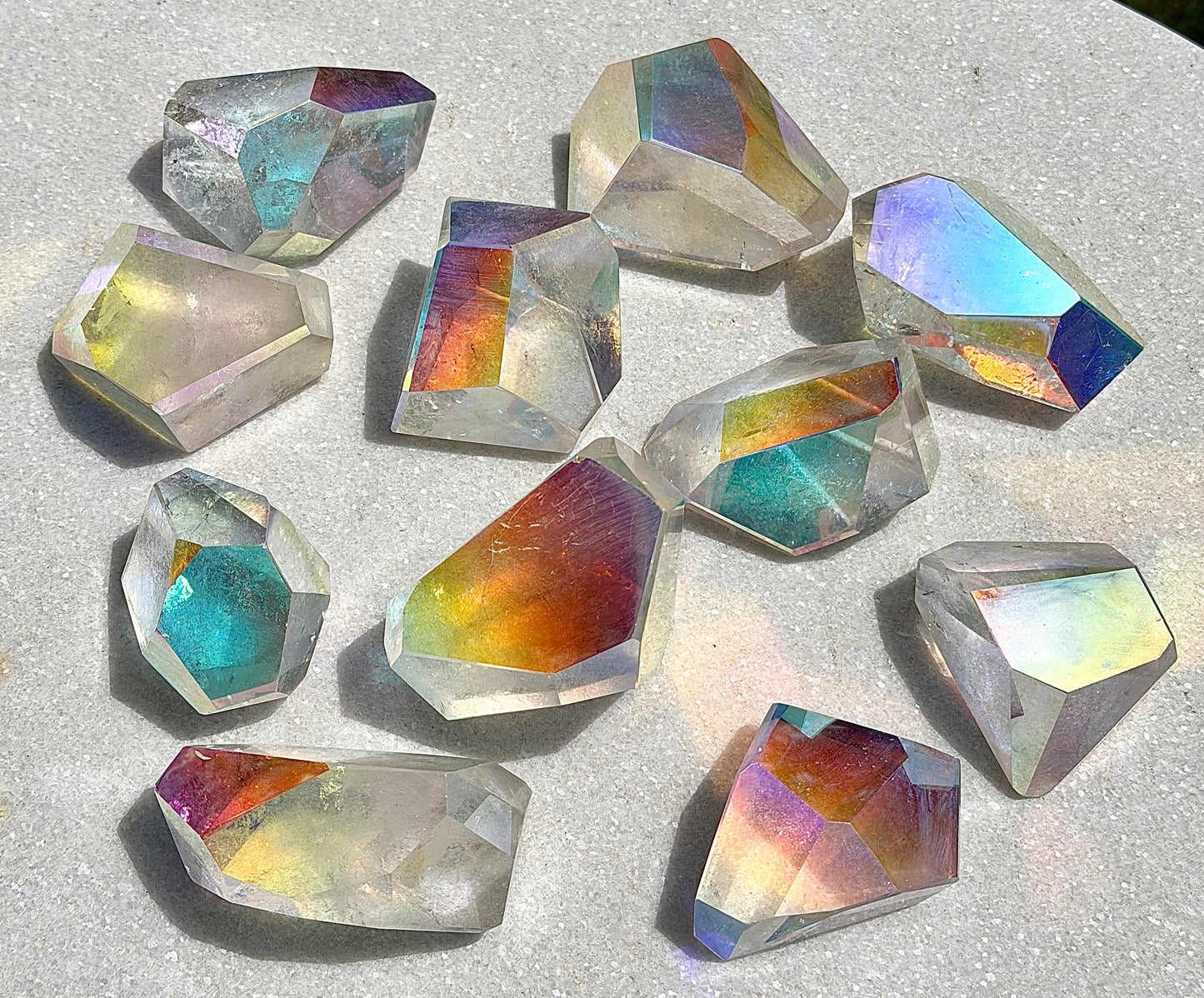 Wholesale Lot 2 lbs Angel Aura Freeform Crystal Polished Healing Energy