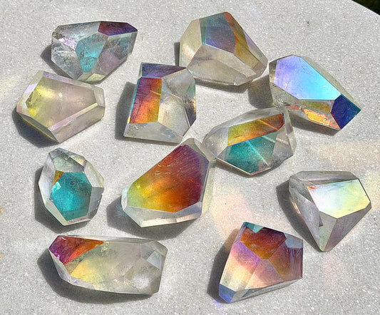 Wholesale Lot 2 lbs Angel Aura Freeform Crystal Polished Healing Energy