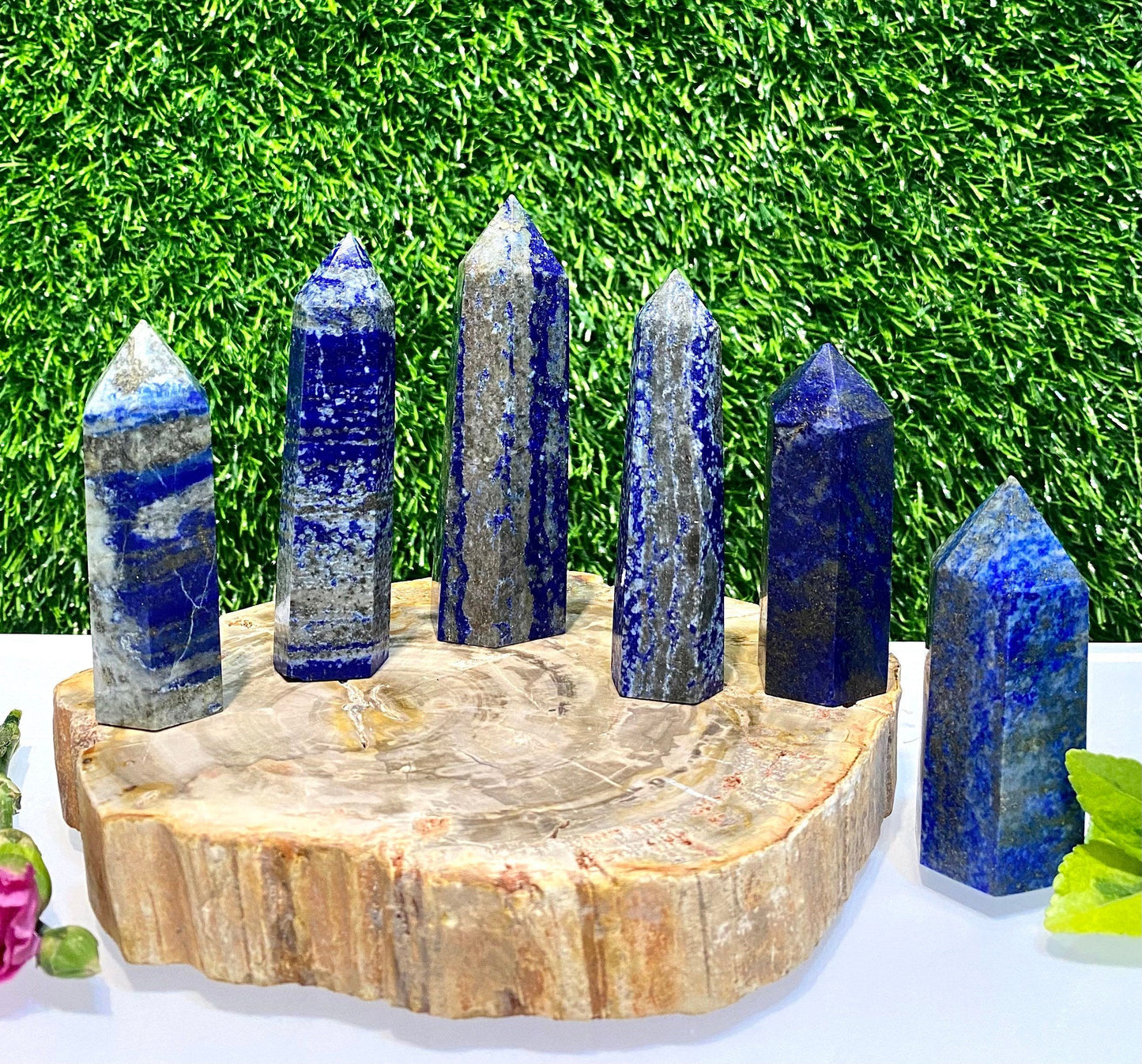 Wholesale Lot 1 Lb Lapis Lazuli Obelisk Tower Point Crystal Natural Energy