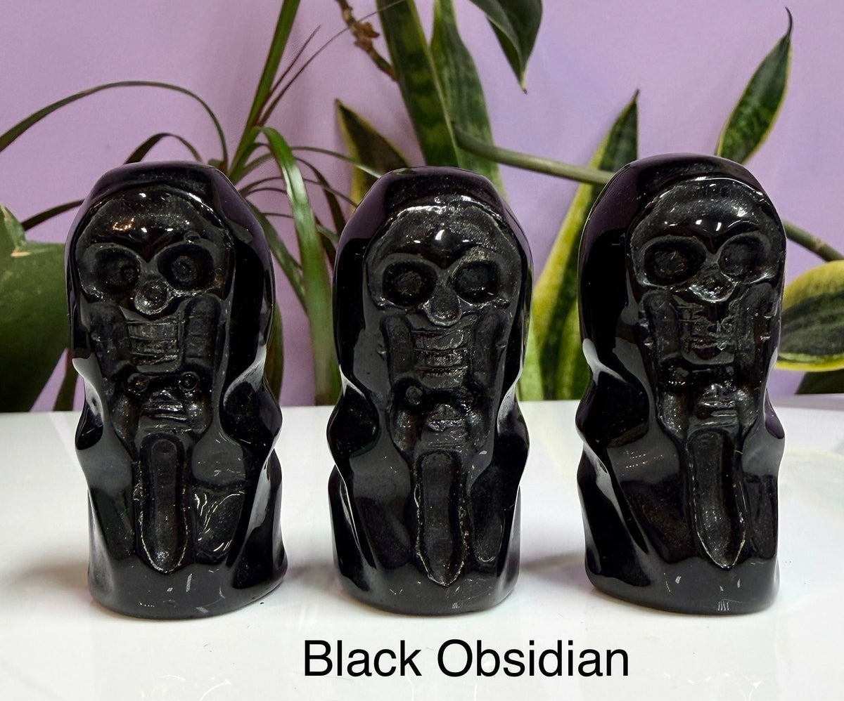 7 PCs 5 cm Mix Crystal Grim Reaper Crystals Healing Energy