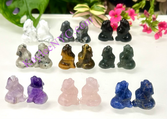 18 PCs 1” Natural Crystal Wolf