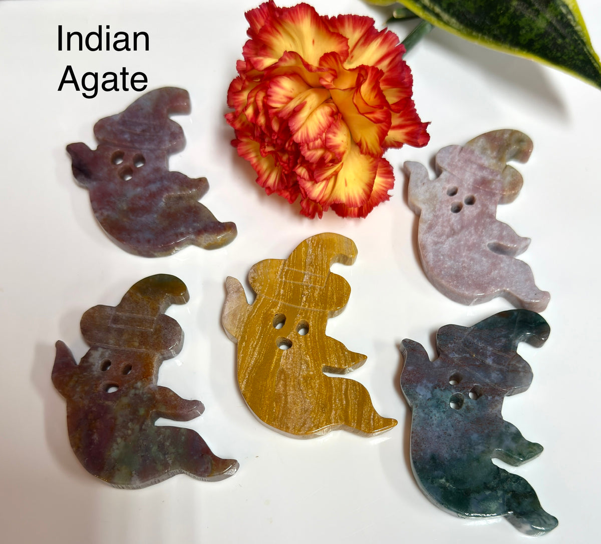 Wholesale Lot 6 PCs Natural Crystals Ghost Healing Energy