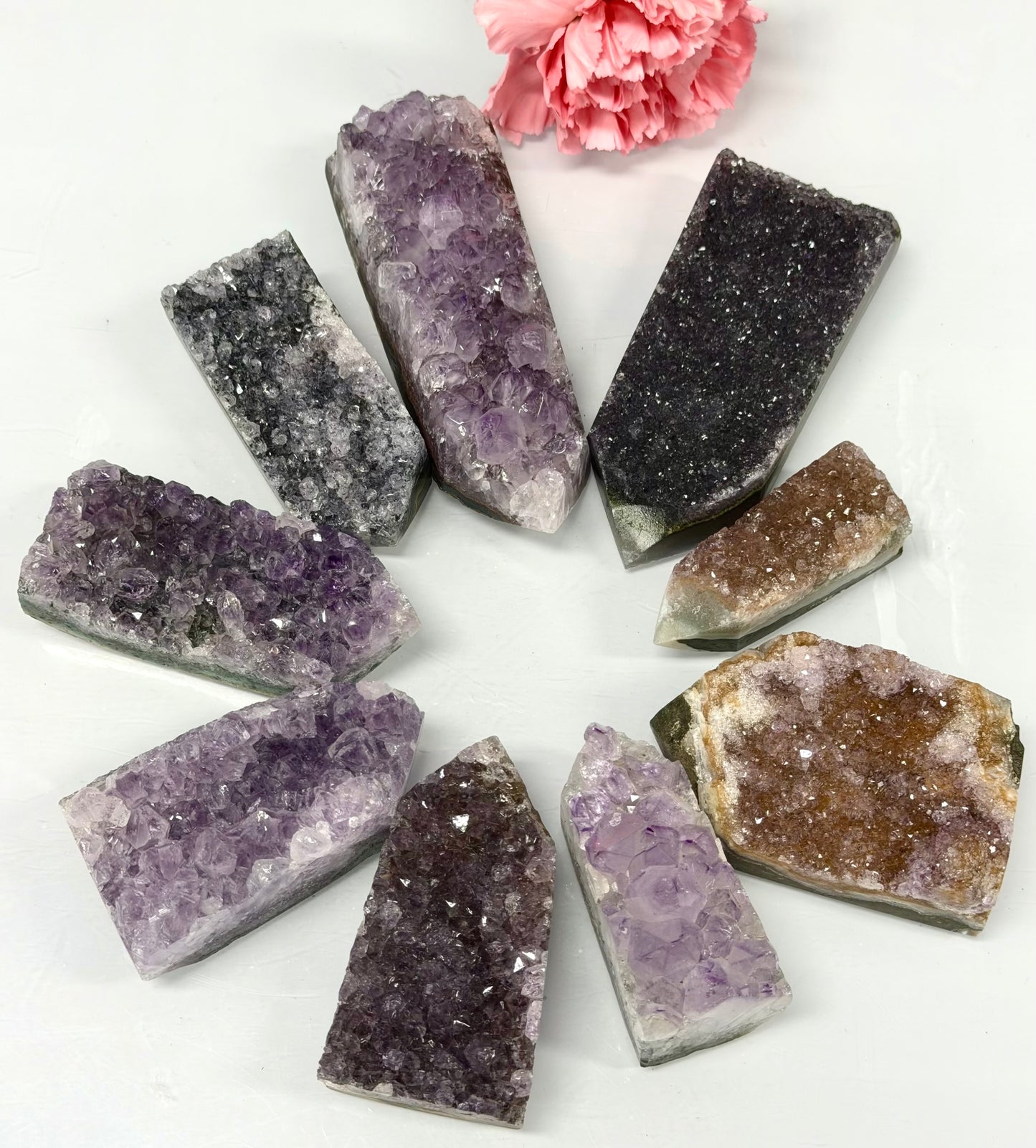 2lbs Natural Amethyst Cluster Obelisk Tower Crystals Healing Energy