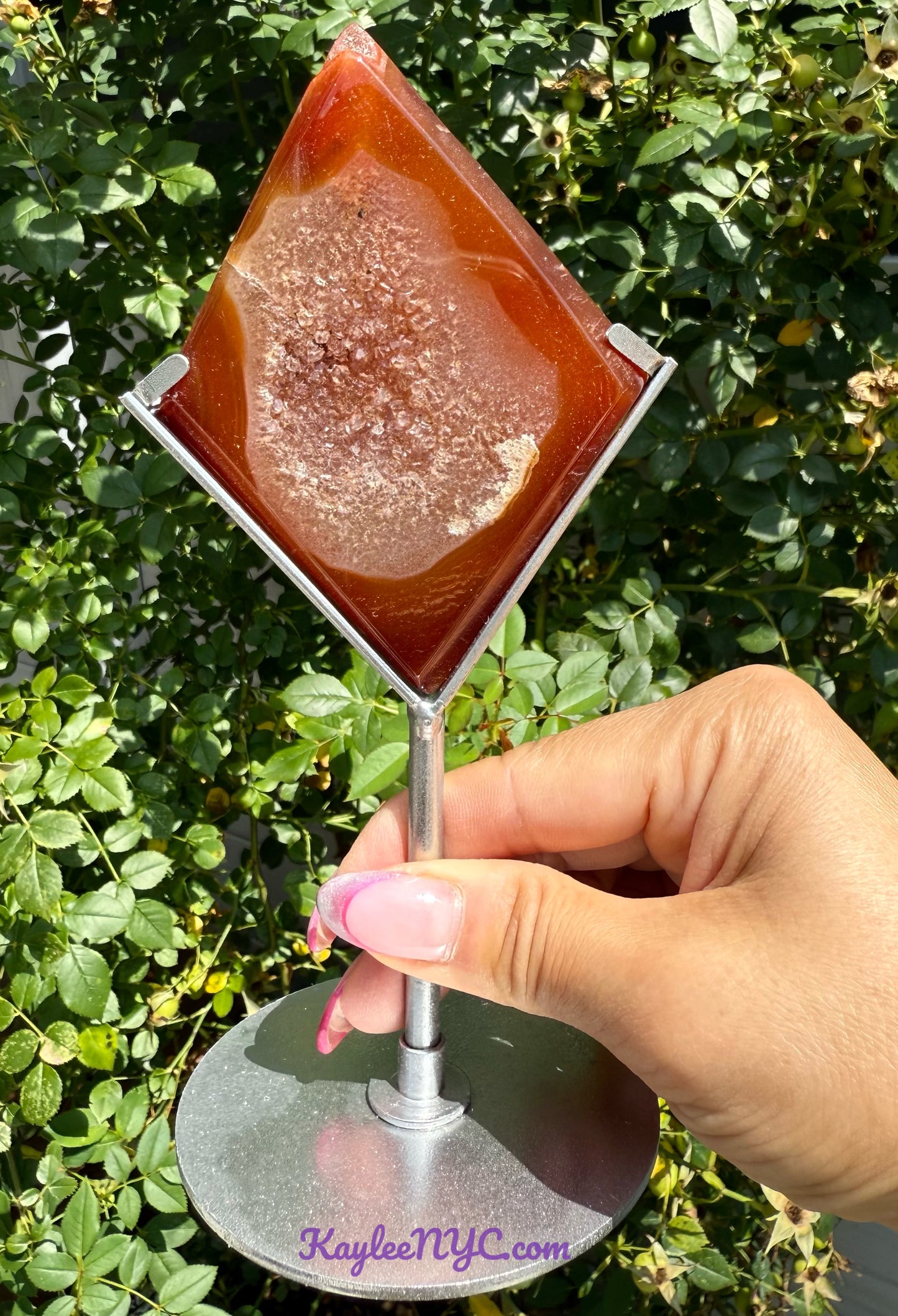Wholesale Lot 4 PCs Natural Carnelian Diamond w/stand Healing Energy