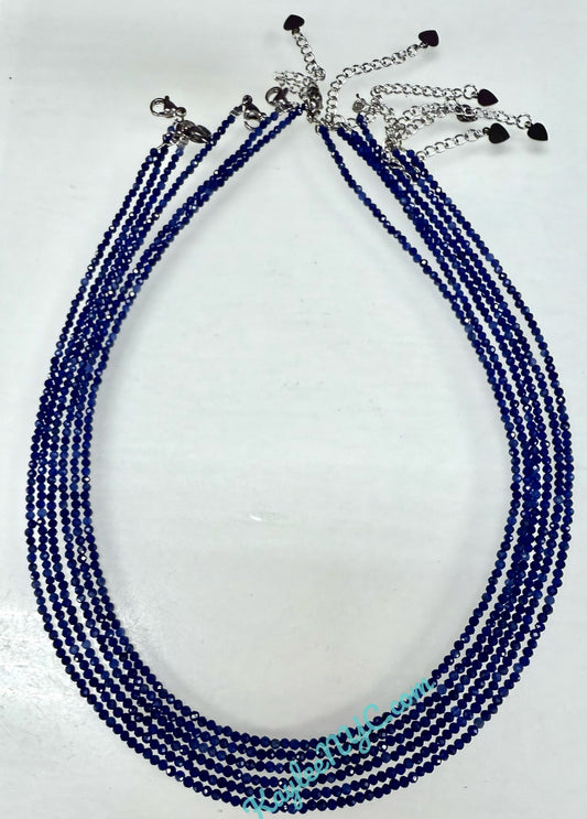 6 PCs 2mm Natural Sodalite Necklaces