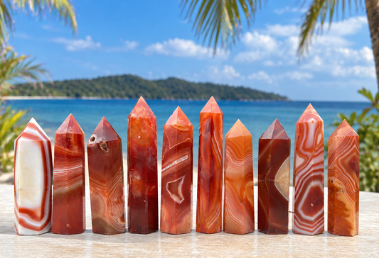 Wholesale Lot 2 lbs Natural Carnelian obelisk Tower Point Crystal Healing Energy