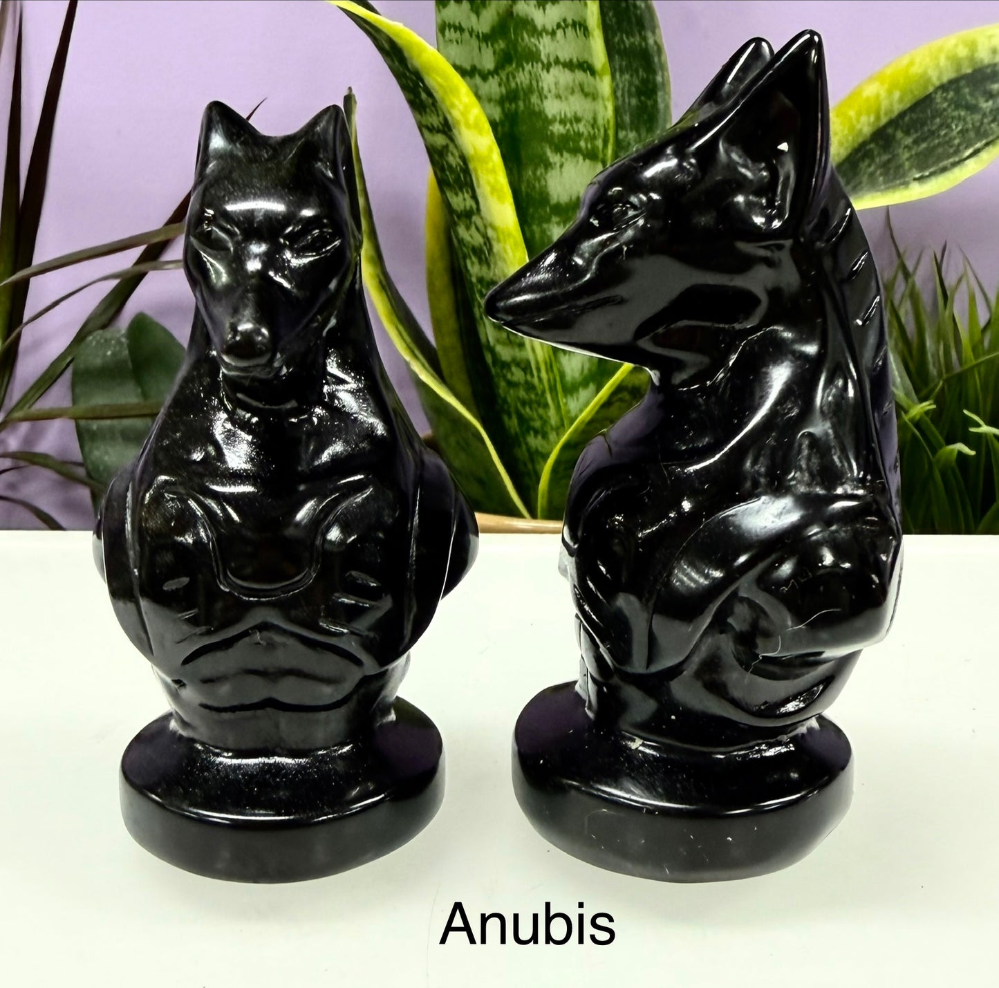 Wholesale Lot pcs 10cm Natural Black Obsidian Egyptian Carving Crystals Healing Energy