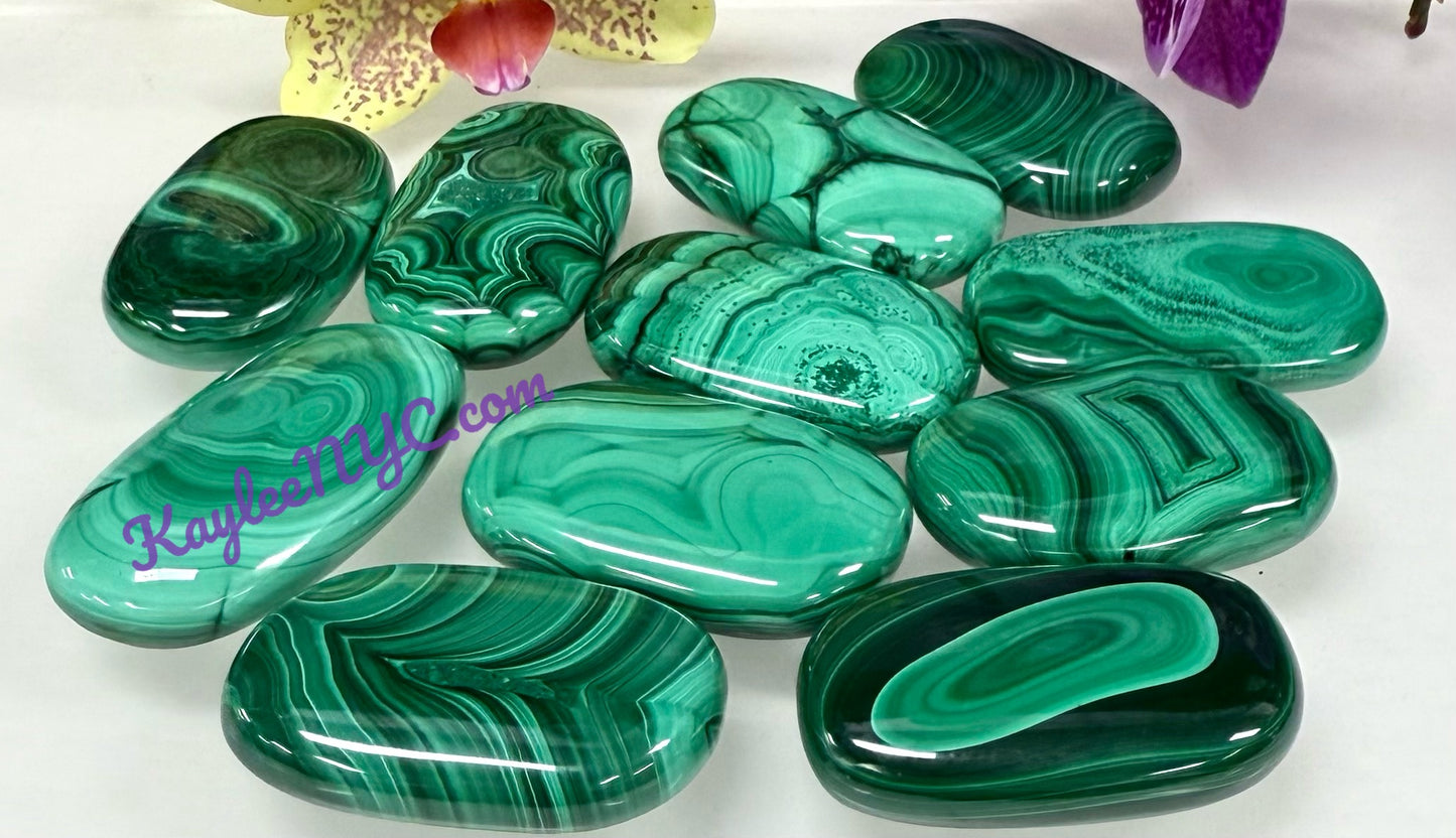 Wholesale Lot 1 lbs Natural Malachite Palm Stones Crystal Natural Energy