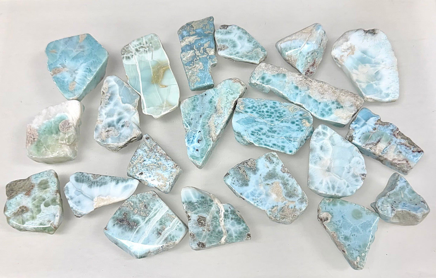 Wholesale Lot 1 lb Natural Larimar Slabs Crystal Healing Energy