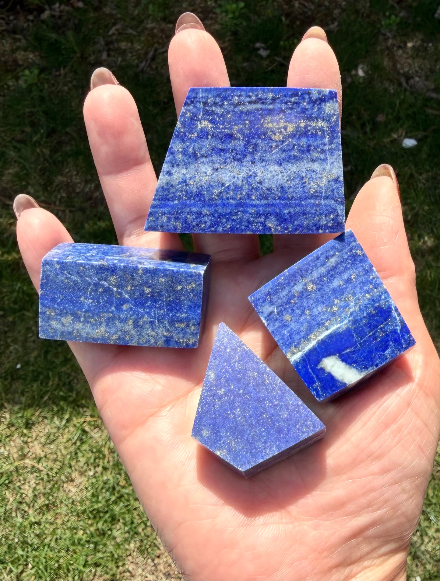 Wholesale Lot 2 lbs Natural Lapis Lazuli Crystal Polished Freeform Healing Energy