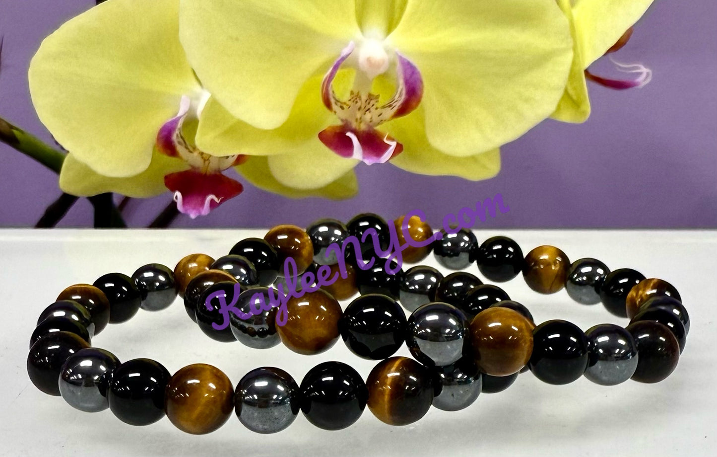 Wholesale 6 Pcs Protection Crystal Healing Stretch Bracelet 8mm 7.5"