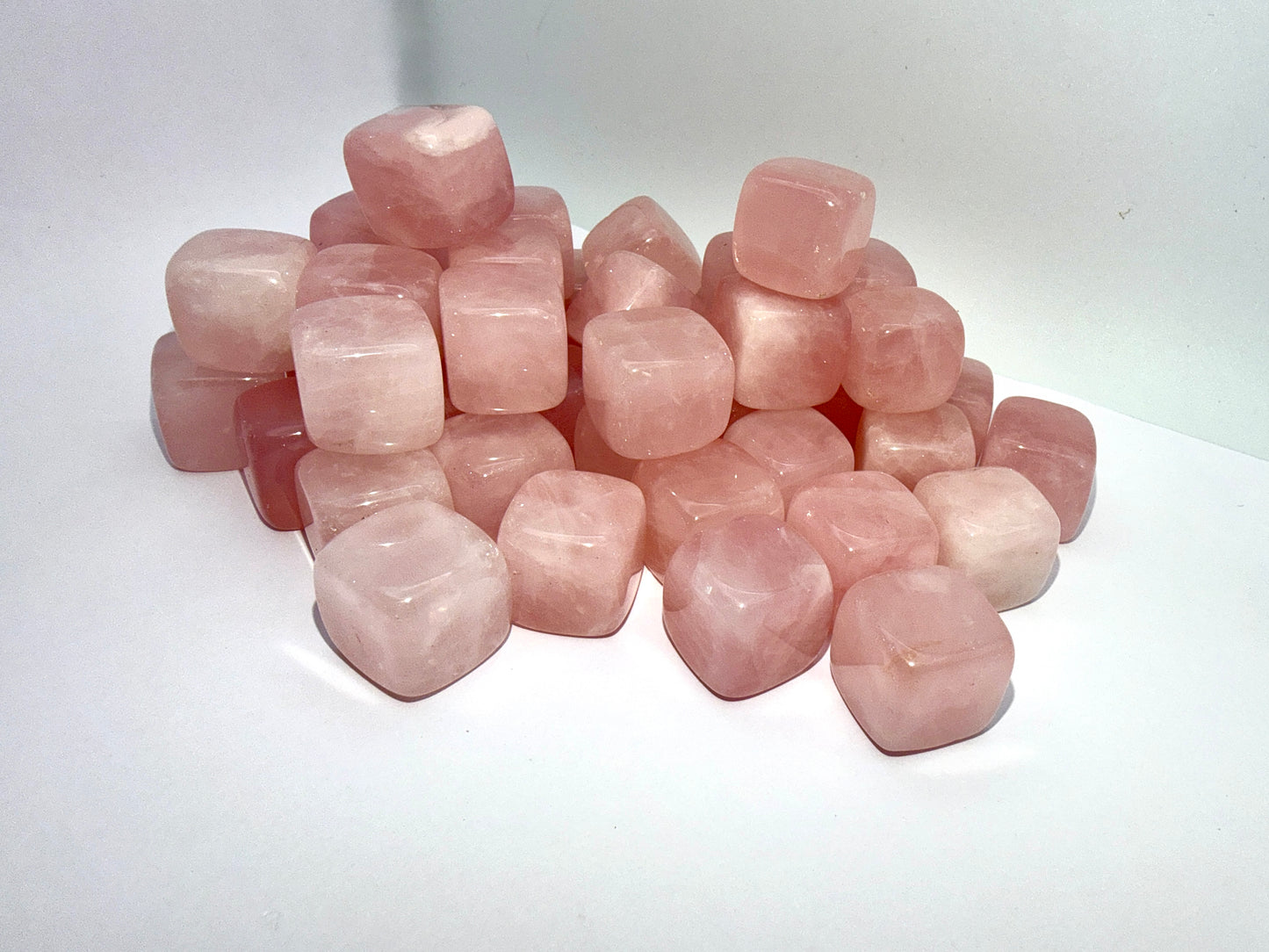 Wholesale Lot 2 Lbs Natural Rose Quartz Cubes Healing Energy Nice Quality