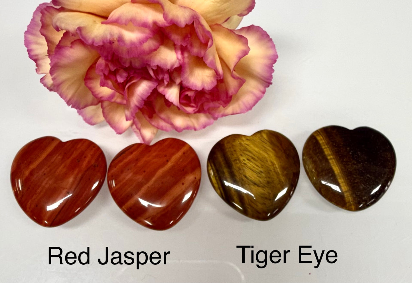 Wholesale Lot 12 Pcs 30mm Mixed Crystal Hearts Healing Energy