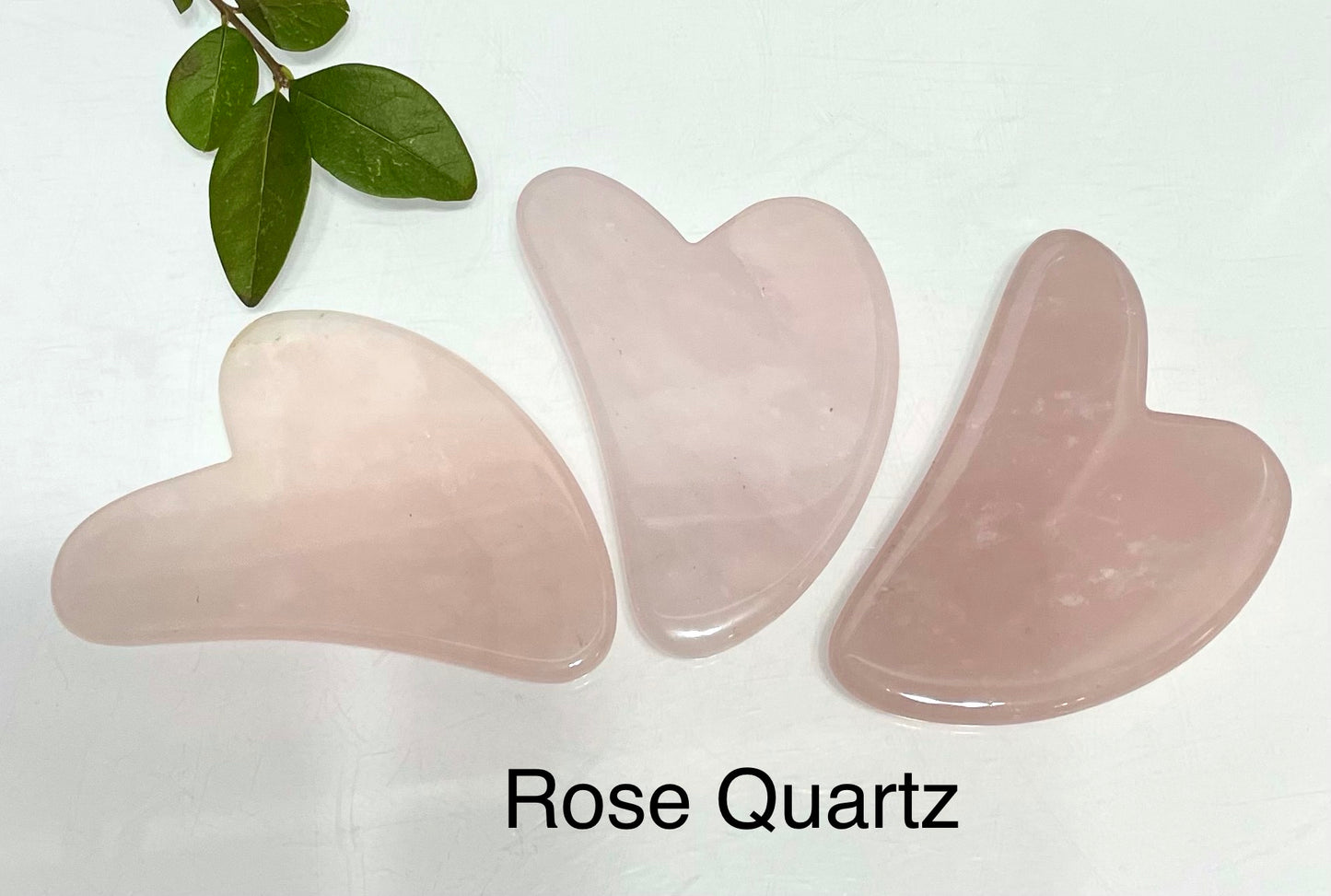 6 pcs Natural Crystal Gua Sha Facial Massage Heart