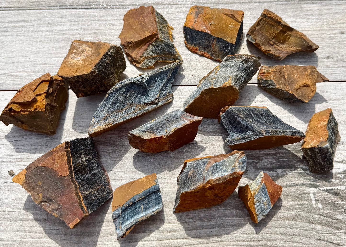 2 lbs Natural Blue Tiger Eye Rough Crystal Healing Energy