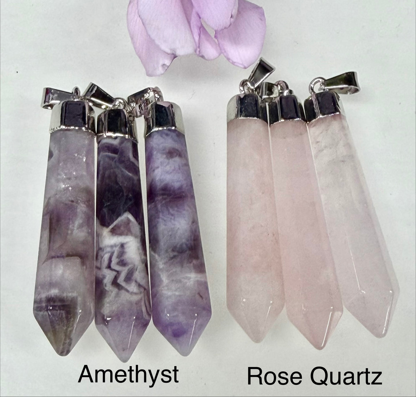 Wholesale Lot 9 Pcs Mix Crystal Pendant Healing Energy