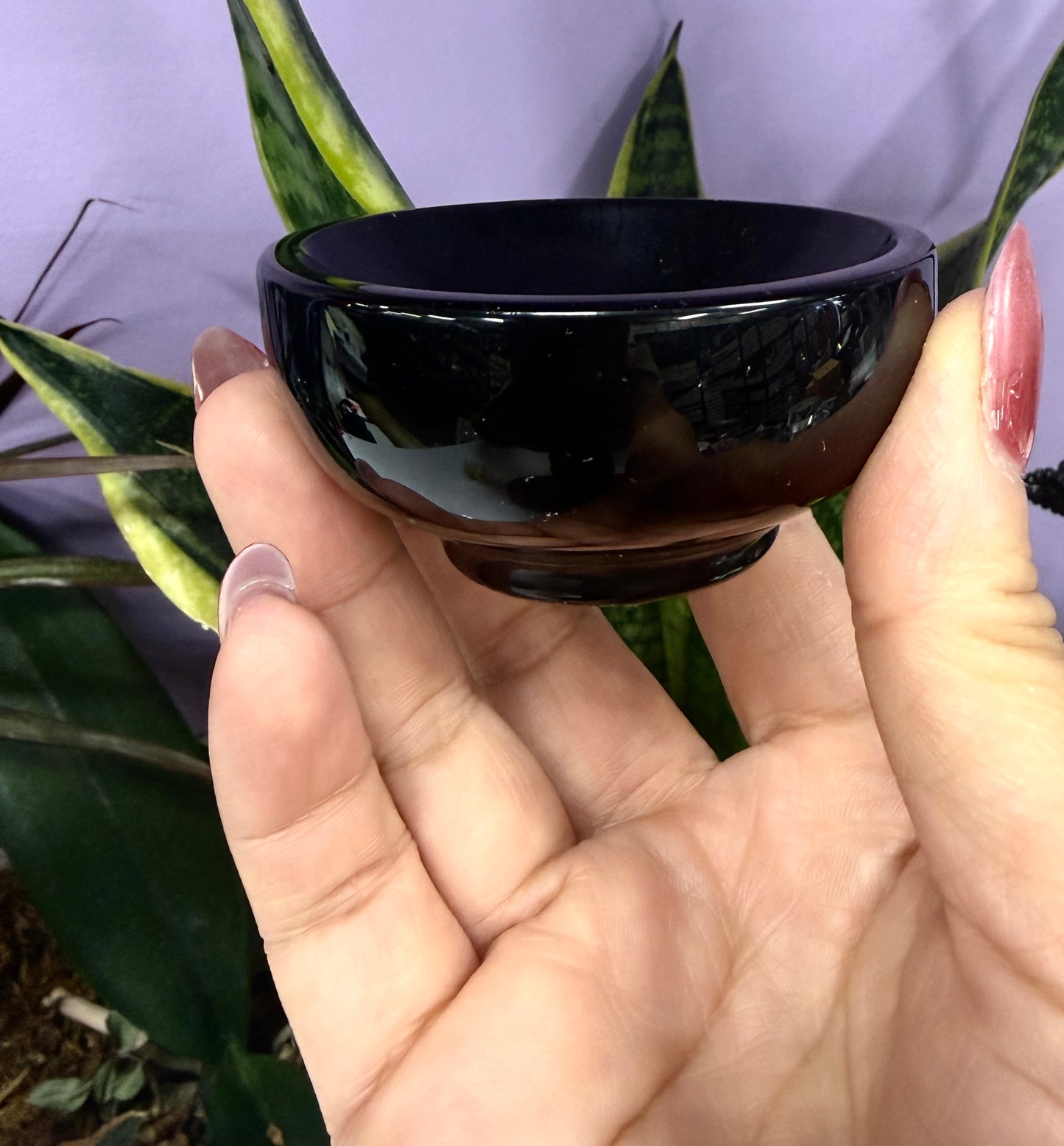 Wholesale Lot 6-8 pcs Natural Black Obsidian Bowl Crystal Healing Energy