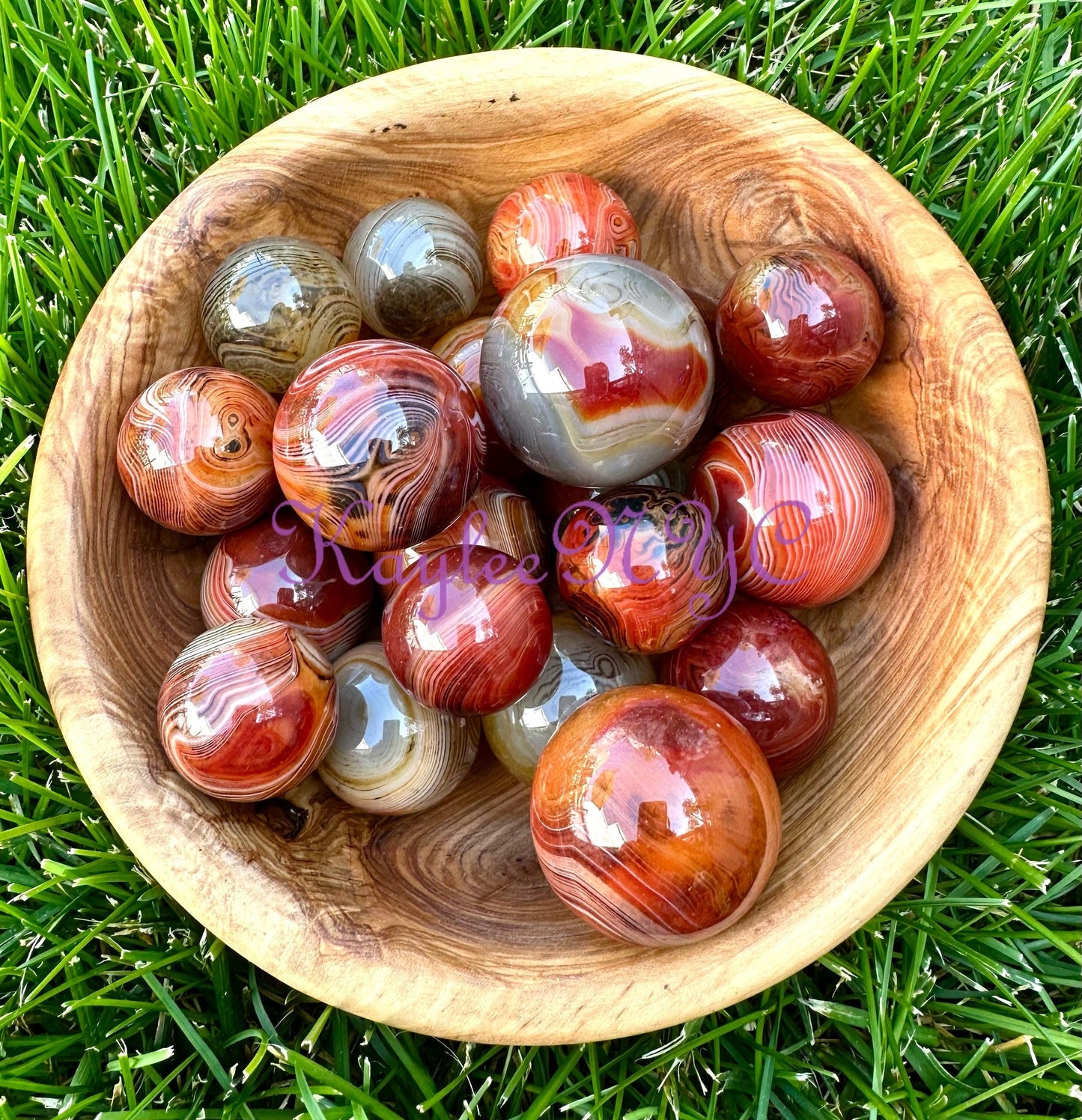 Wholesale Lot 2 Lbs Natural Sardonyx Spheres Crystal Ball Energy Healing