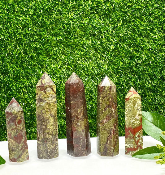 Wholesale Lot 1 Lb Natural Dragon Blood Stone Obelisk Tower Point Crystal Healing Energy