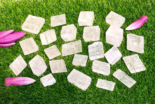 Wholesale Lot 2 Lb Natural White Calcite Crystal Cubes Nice Quality Healing Energy