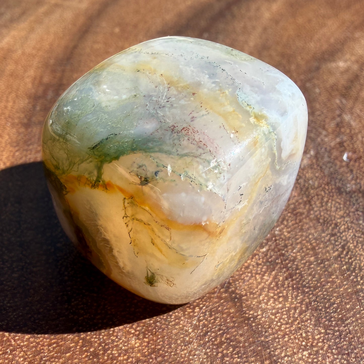 2 lbs Natural Moss Agate Cube Crystal Healing Energy