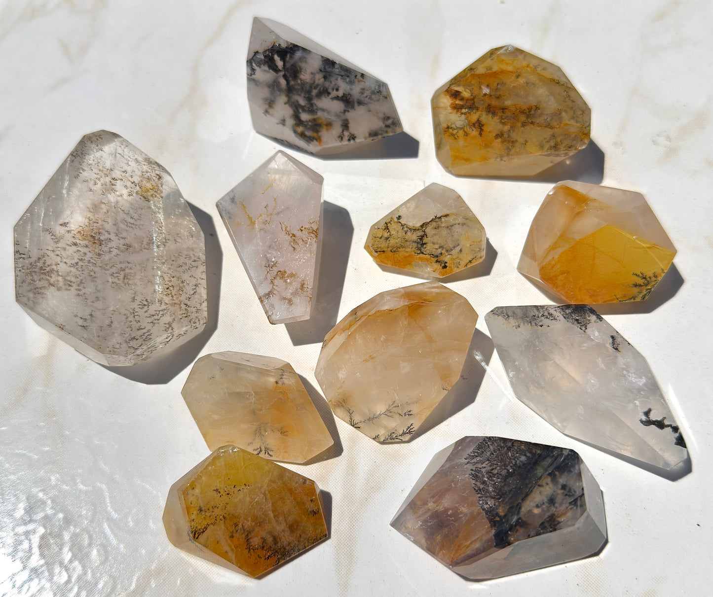 Wholesale Lot 1 lb Natural Dendritic Quartz Crystal Freeform Healing Energy 5-10 Pcs