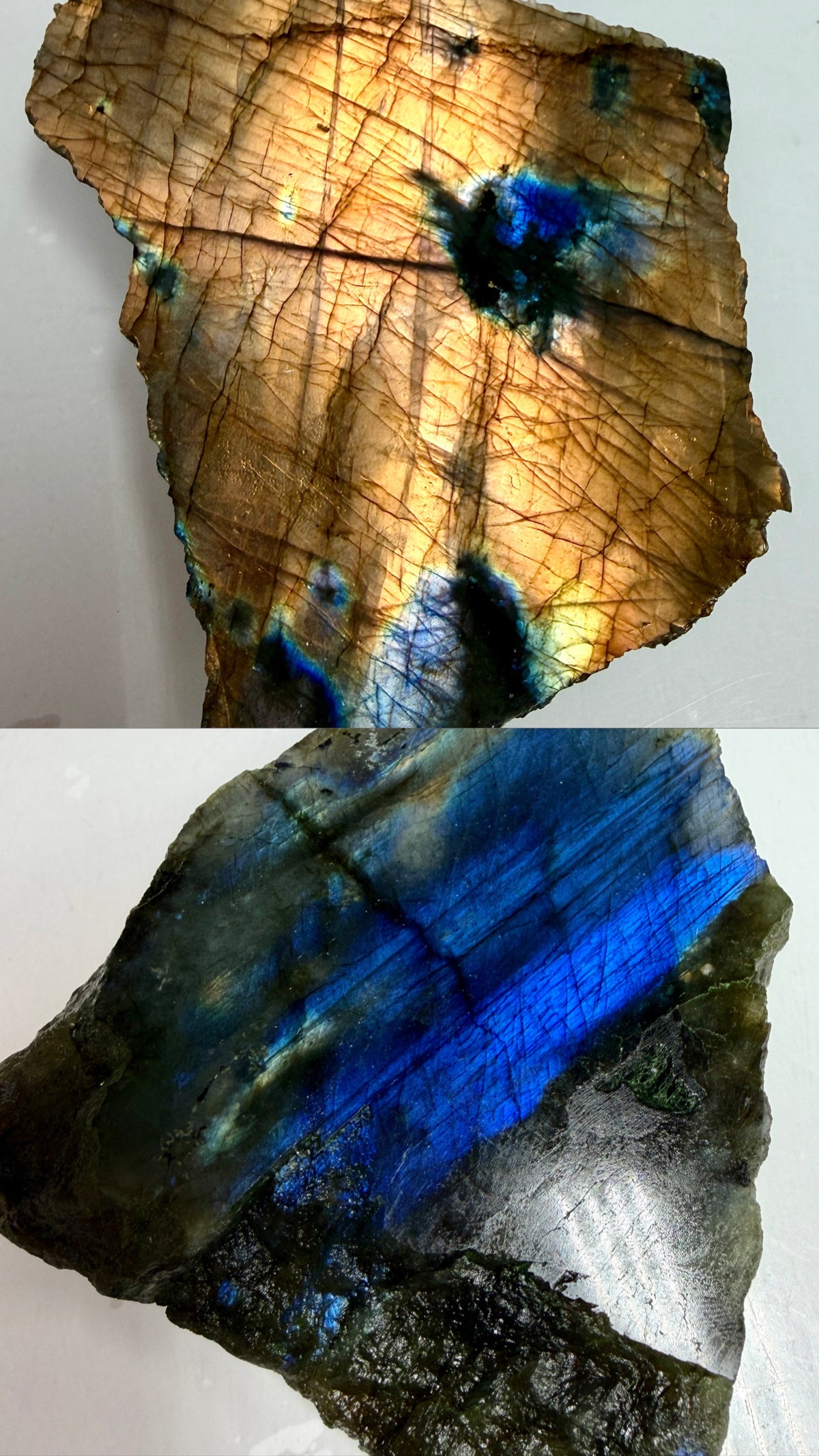 Wholesale Lot 4-5 pcs Natural Labradorite Slab Crystal Healing Energy