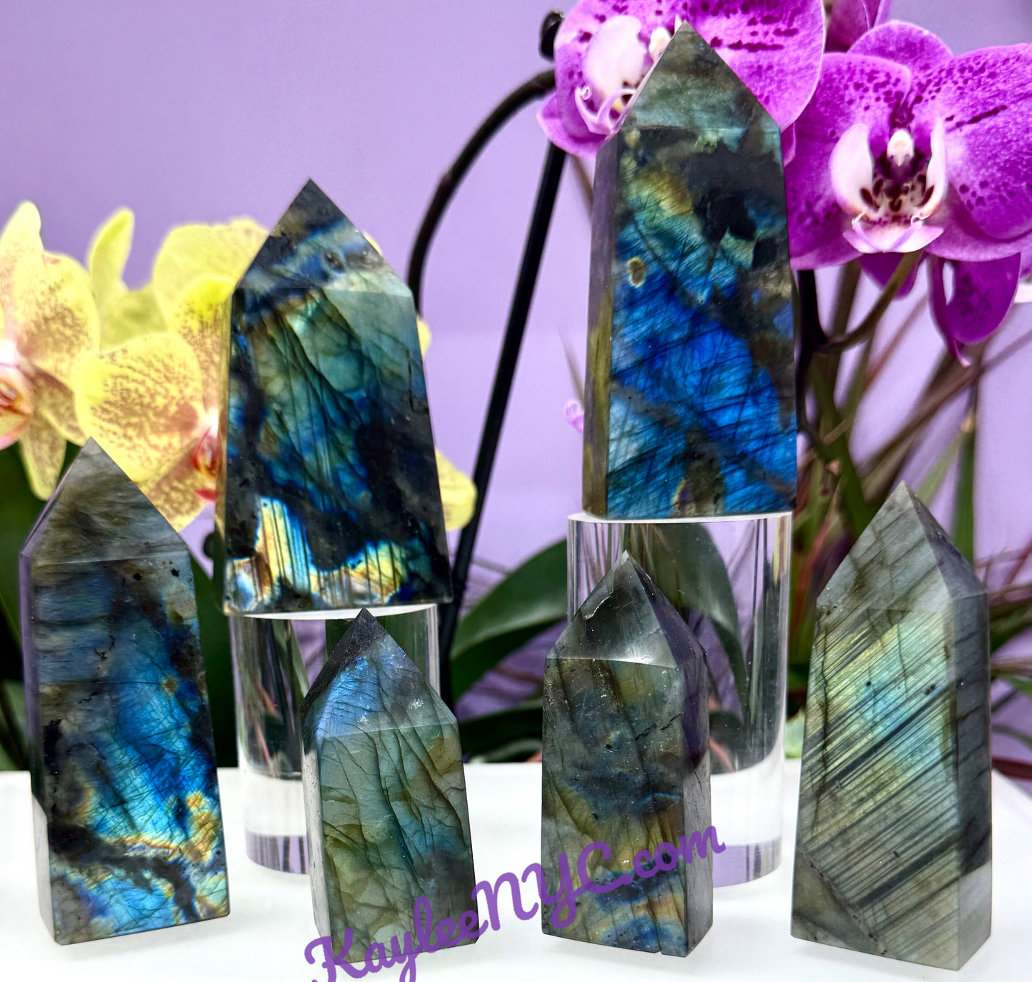 Wholesale Lot 2 Lbs Natural Labradorite Obelisk Tower Point Crystal Healing Energy
