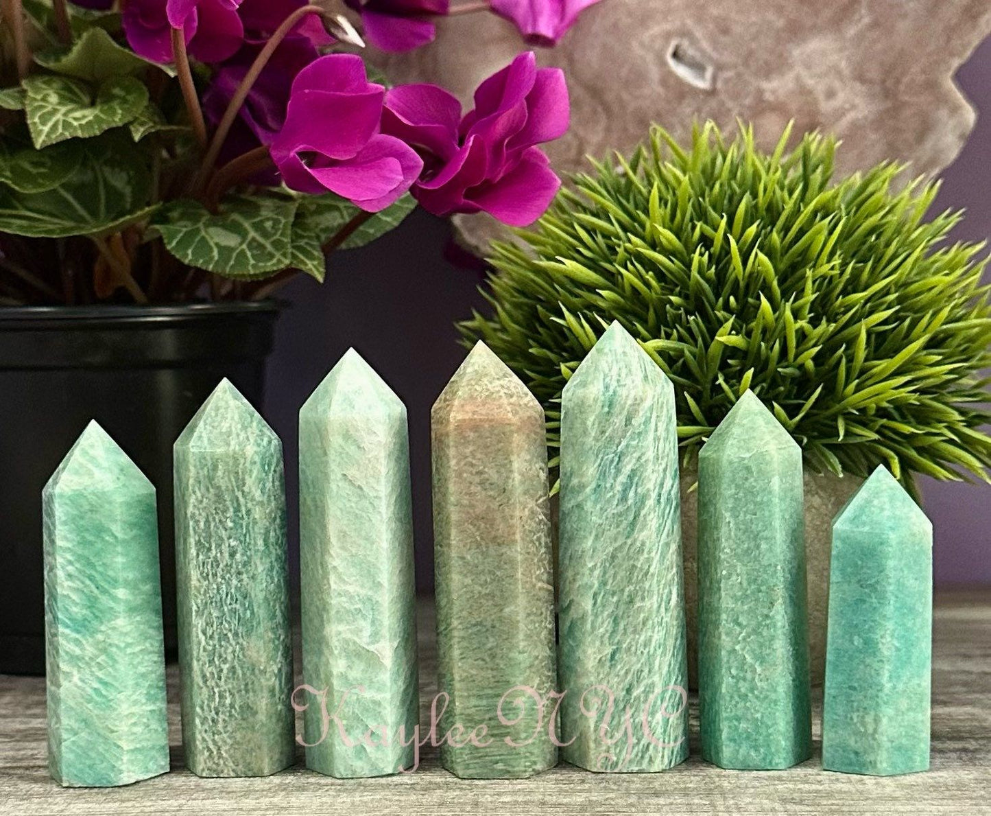 Wholesale Lot 1 Lb Natural African Amazonite Obelisk Tower Point Crystal Healing