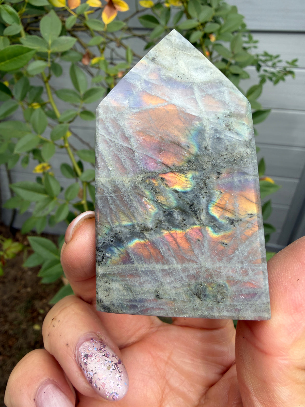 Wholesale Lot 2 lbs Natural Sunset Labradorite obelisk Tower Point Crystal Healing Energy