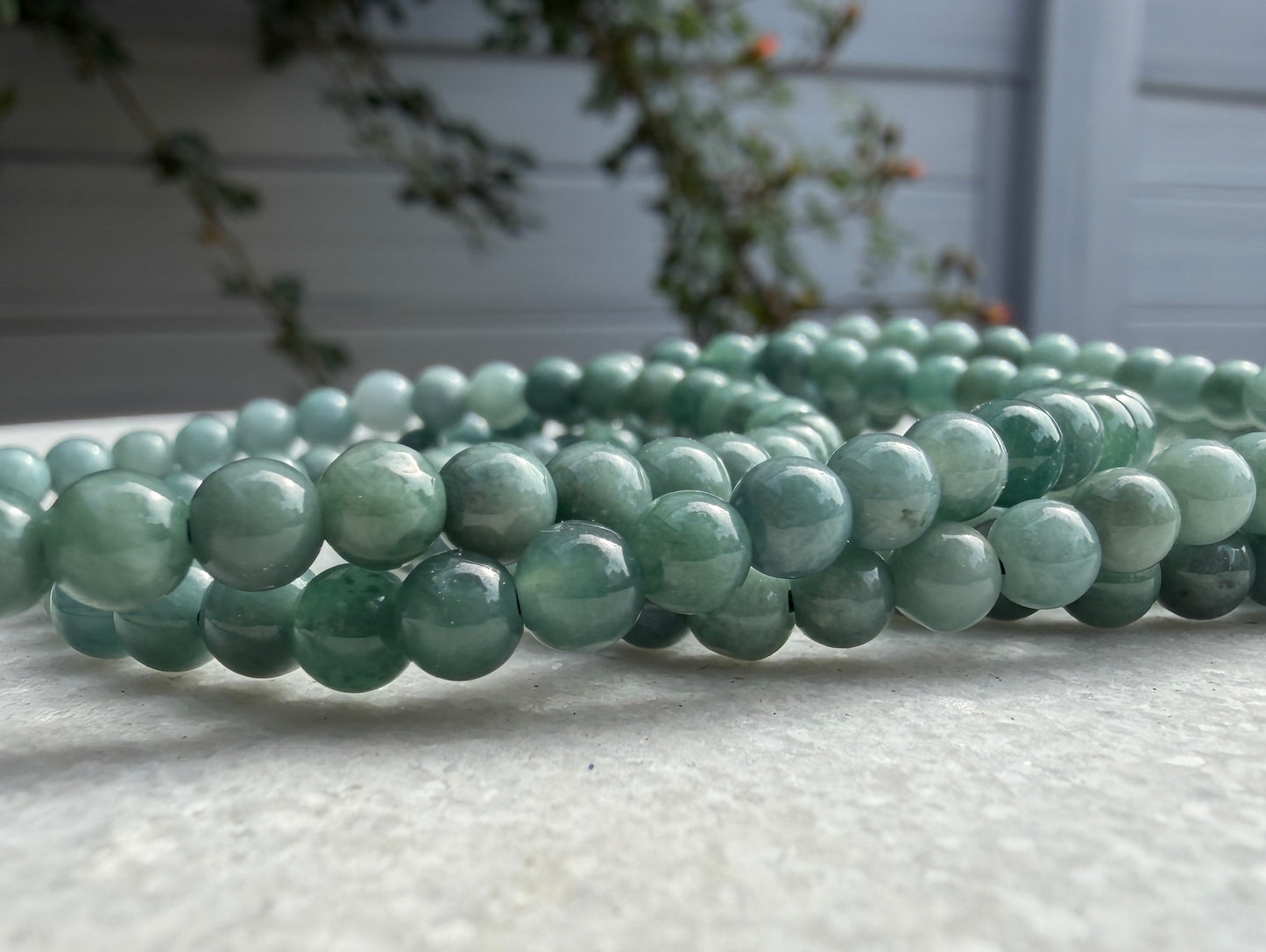 Wholesale Lot 6 Pcs Natural Guatemala Jade Stretch Bracelets – 4mm – 7.5”