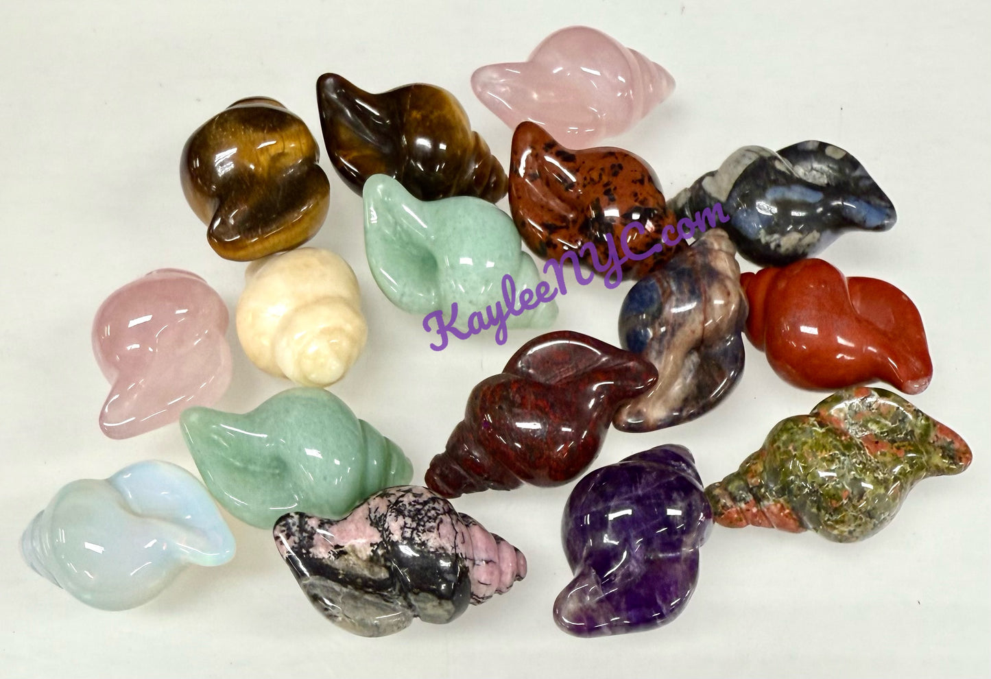 16 PCs 30mm Natural Crystals Sea Shell