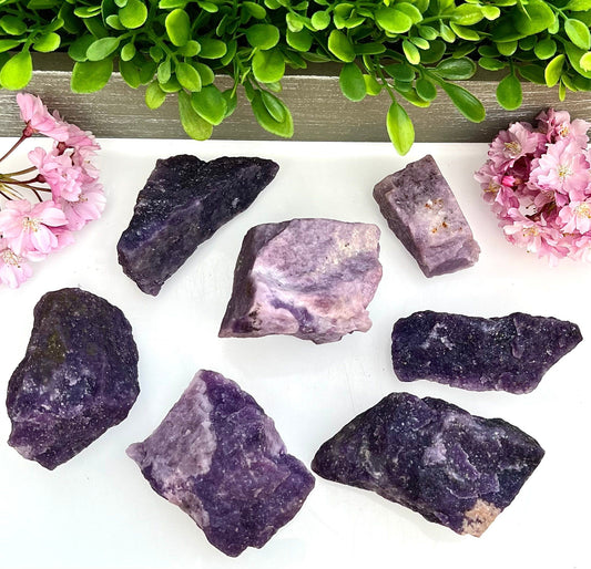 Wholesale Lot 2 lb Natural Lepidolite Crystal Raw Nice Quality