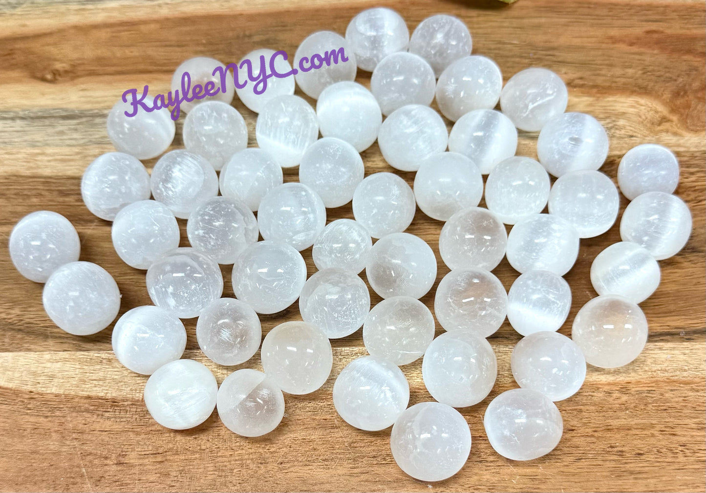 2 lbs Natural Selenite aka Satin Spar Tumble