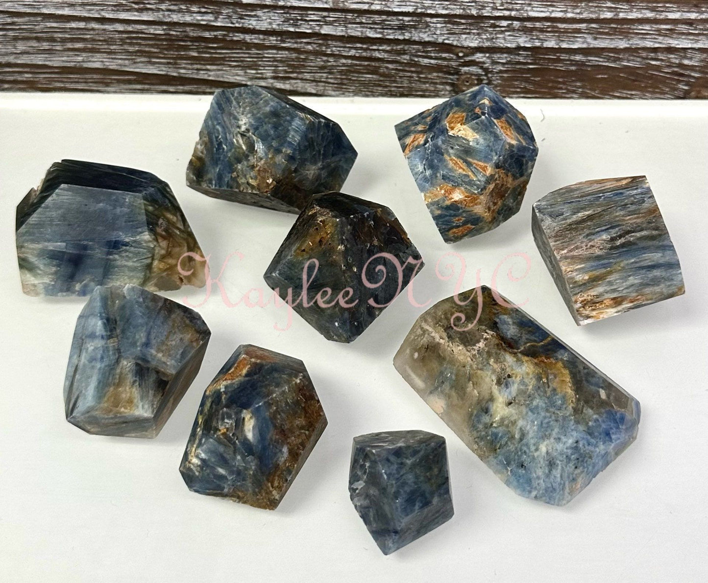 Wholesale Lot 2 lbs Natural Blue Kyanite Crystal Polished Freeform Healing Energy