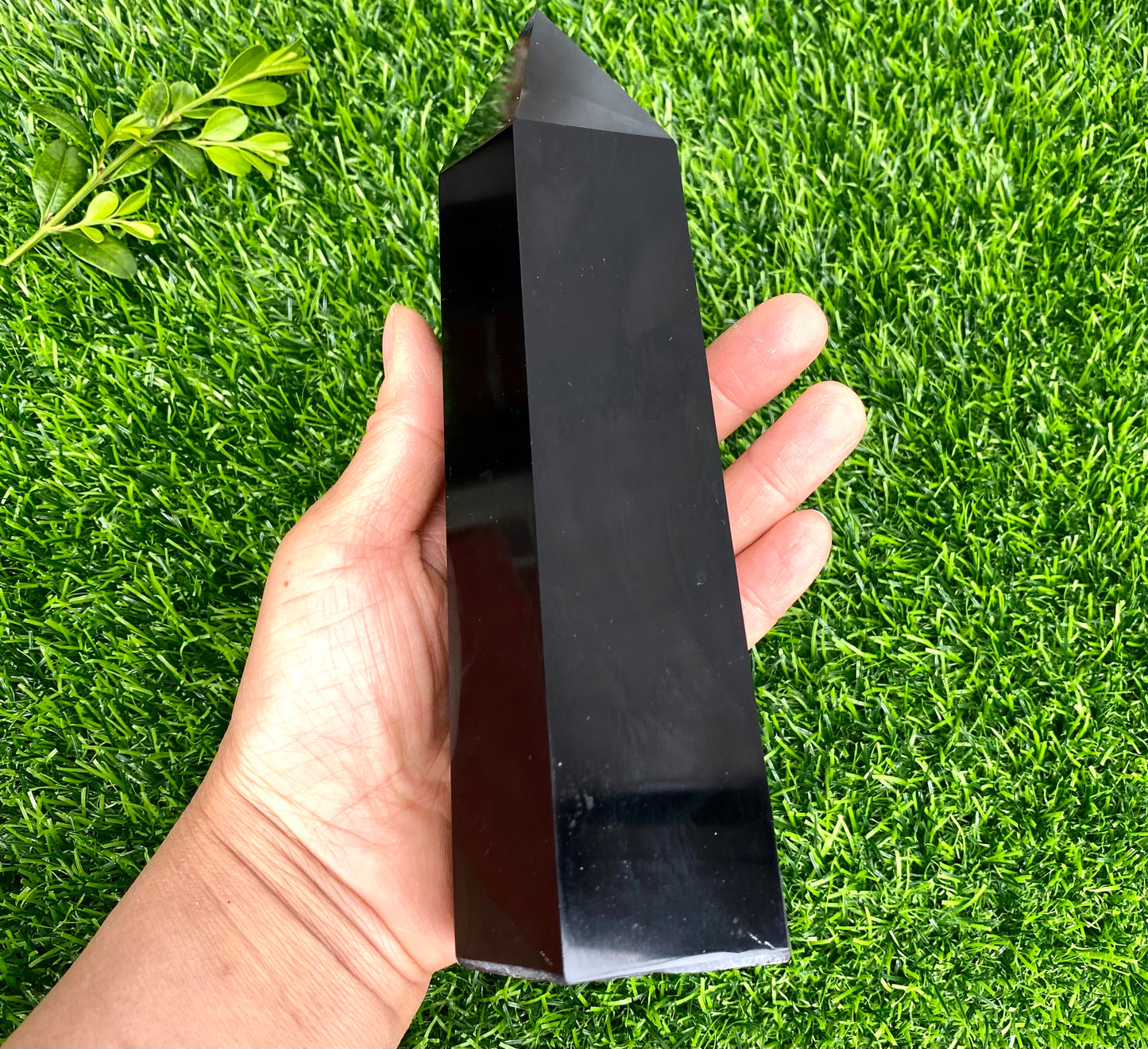 3 to 5 PCs large Black Obsidian Obelisk Tower