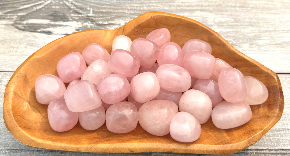 2 lbs Natural Rose Quartz Tumble