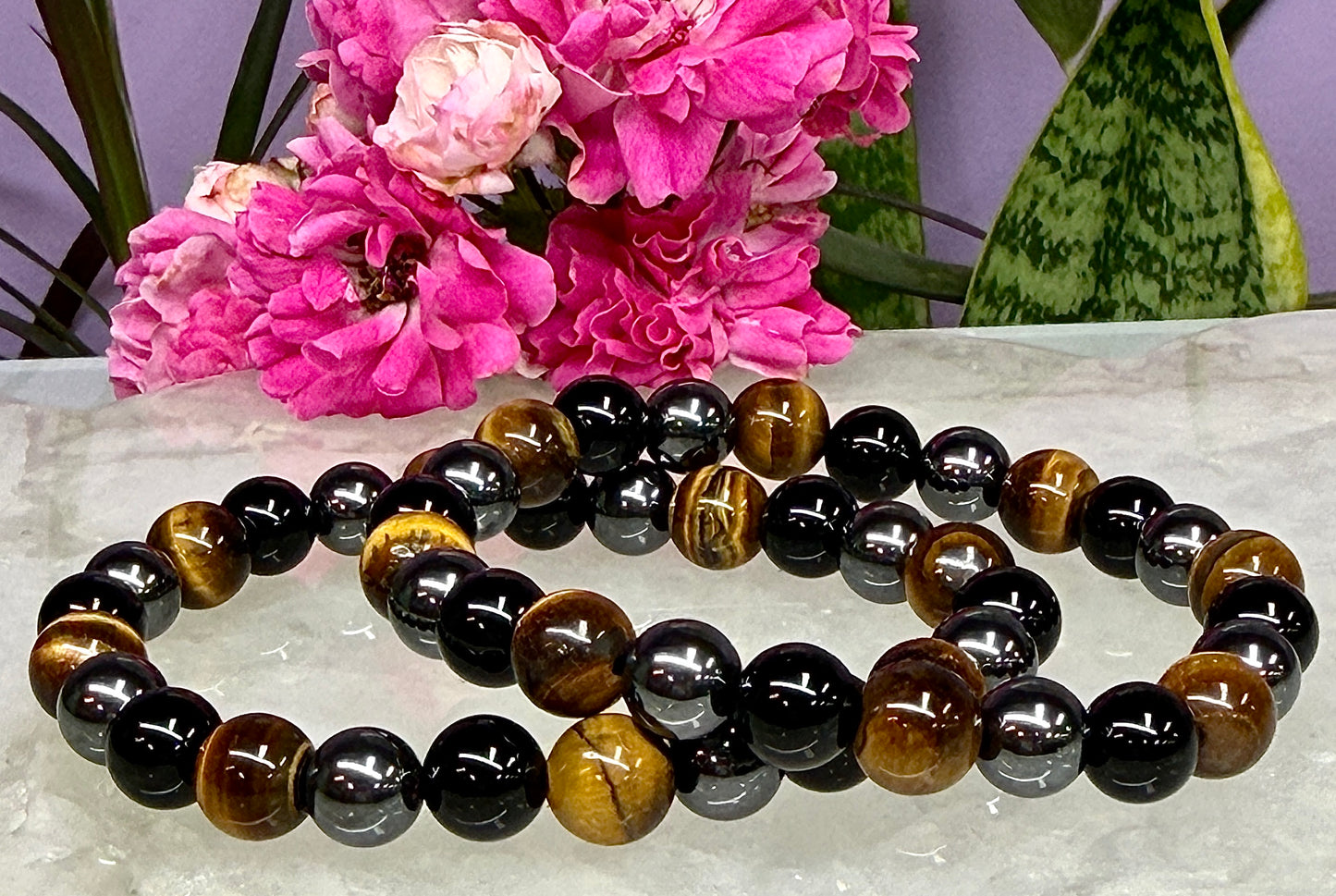 Wholesale 6 Pcs Protection Crystal Healing Stretch Bracelet 8mm 7.5"