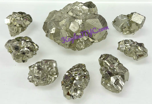 8-14 pcs Natural Cubic Pyrite specimen Crystal